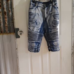 {$8 BUNDLED} GS-115 Distressed Blue Jean Shorts